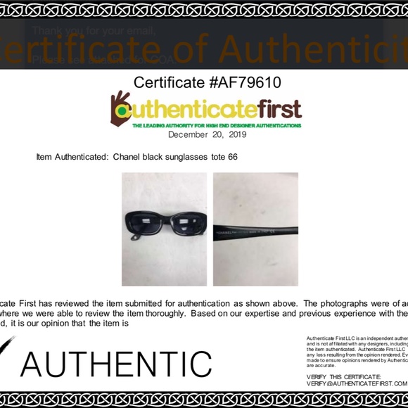 AUTHENTIC VINTAGE CHANEL SUNGLASSES - Picture 8 of 8